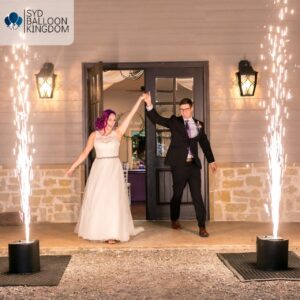 spark machine hire weddings